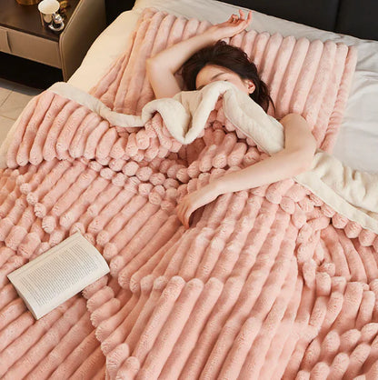 Style Loft Collection Plush Tuscan Rabbit Hair Blanket