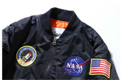Style Loft Collection Astronaut Embroidered Flight Jacket