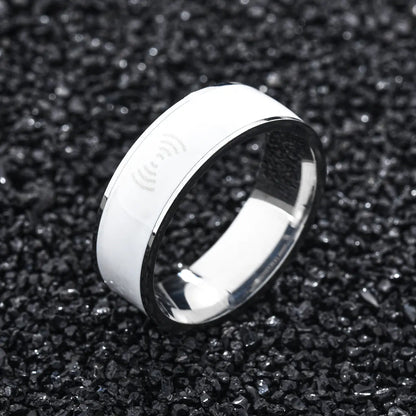 Style Loft Collection Smart Stainless Steel Near Field Communication (NFC) Ring