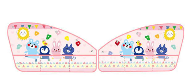 Style Loft Collection Car Sunshade with Storage Pocket and Suction Cups