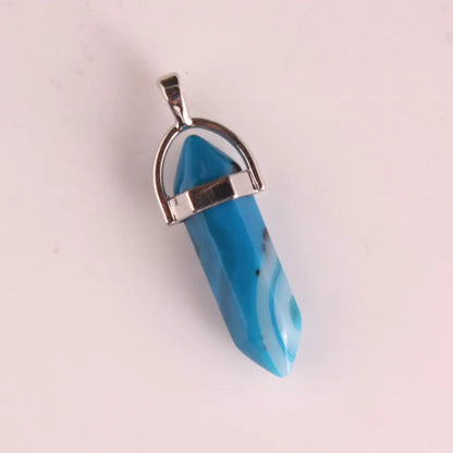 Style Loft Collection Natural Stone Crystal Agate Pendant