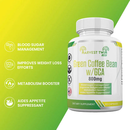 Style Loft Collection Green Coffee Bean w/GCA for Weight Loss, Blood Sugar, and Metabolism