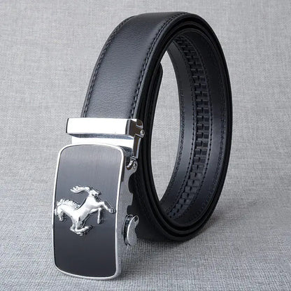 Style Loft Collection Przewalski Automatic Buckle Leather Belt