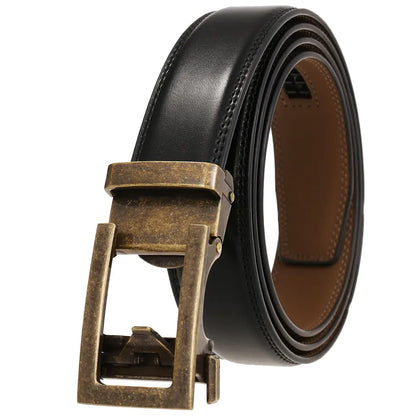 Style Loft Collection 1853 Ranch Genuine Leather Automatic Buckle Belt