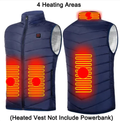 Style Loft Collection OutdoorLoft Unisex Extended Sizes USB Charging Heated Vest