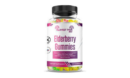 Style Loft Collection Elderberry Gummies for Immunity, Heart Health, and Mood Enhancement