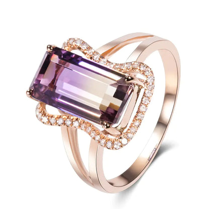 Style Loft Collection 18K Rose Gold Tourmaline Ring