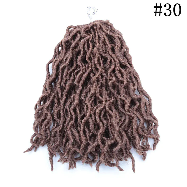 Style Loft Collection Colored 12-Inch Wavy Dreadlock Hair Extensions