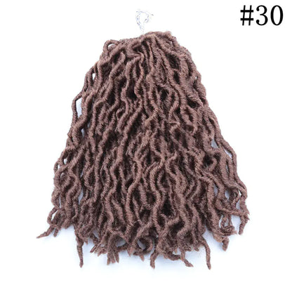 Style Loft Collection Colored 12-Inch Wavy Dreadlock Hair Extensions