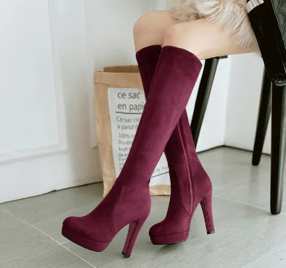 Style Loft Collection Don't Hurt Em Girl Suede High Heel Boots