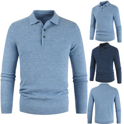 Style Loft Collection Turning Ideas Into Execution Knitted Polo Long Sleeve Shirt