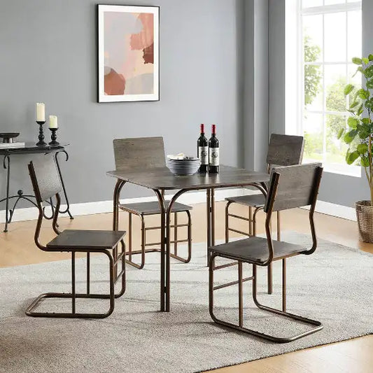 Style Loft Collection 5-piece Modern Dining Table Set