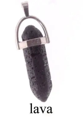 Style Loft Collection Natural Stone Crystal Agate Pendant