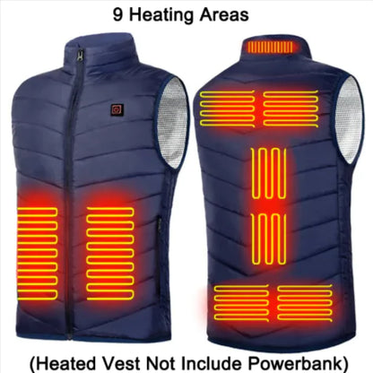 Style Loft Collection OutdoorLoft Unisex Extended Sizes USB Charging Heated Vest