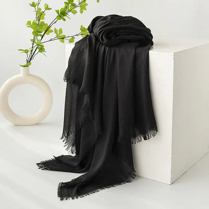 Style Loft Collection Long Woolen Fringe Scarf