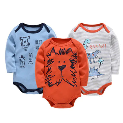 Style Loft Collection BabyStyle Mon Beau Sac Cuddly Cartoon Long-Sleeve 3 Piece Set Onesies