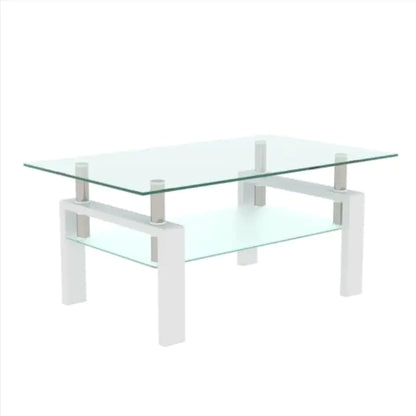 Style Loft Collection Elegant Glass Coffee Table