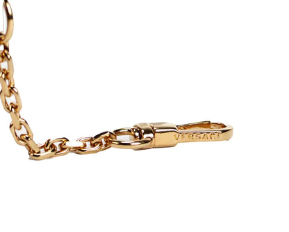 Style Loft Collection x Versace Medusa Leather Caramel Key Ring Card Case Wallet