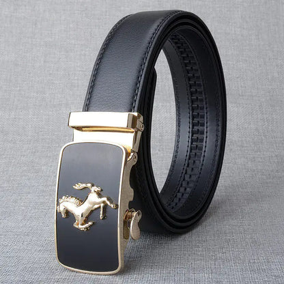 Style Loft Collection Przewalski Automatic Buckle Leather Belt