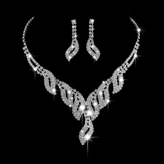 Style Loft Collection Luxury Bridal Necklace & Earrings Set