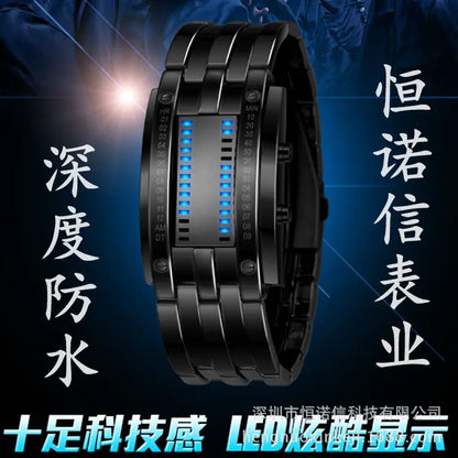 Style Loft Collection Waterproof LED Stainless Steel Couples Watch