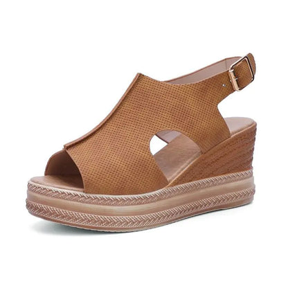 Style Loft Collection Caracas Open Toe Wedge Sandals