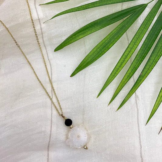 Style Loft Collection Solar Quartz Lava Necklace