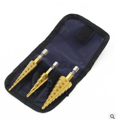 Style Loft Collection ToolStyle Titanium Coated 3-20mm Step Drill Set with Hex Handle