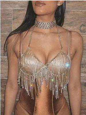 Style Loft Collection Rhinestone Tassel Body Jewelry