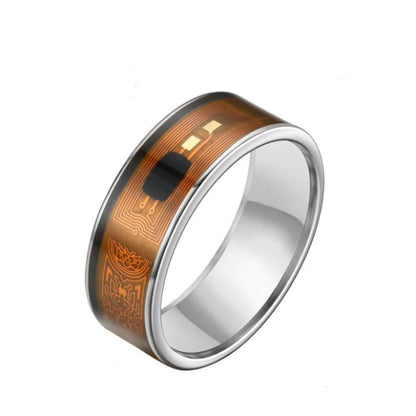 Style Loft Collection CyberStyle Stainless Steel Near Field Communication (NFC) Smart Ring
