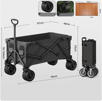 Style Loft Collection Foldable Outdoor and Indoor Push/Pull Handle Cart