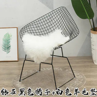 Style Loft Collection Forged Iron Backrest Stool