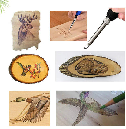 Style Loft Collection ToolStyle 22-Piece Woodburning and Carving Tool Set