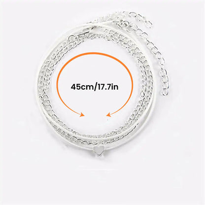 Style Loft Collection Love Heart Ankle Bracelet