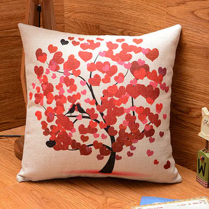 Style Loft Collection Artistic Floral Cotton Linen Pillow Cushion
