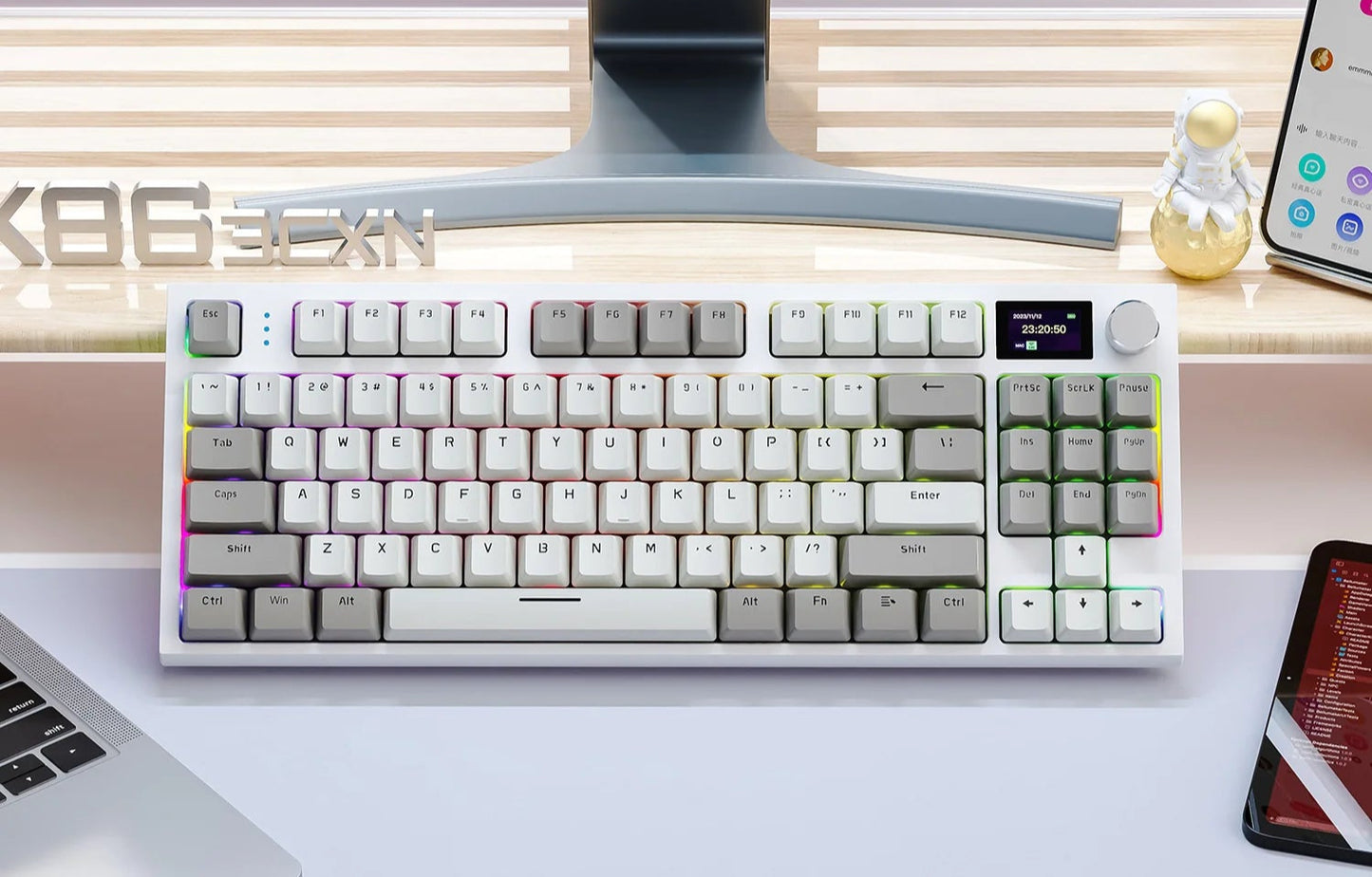 Style Loft Collection CyberStyle Streamline Illuminated Wireless Keyboard