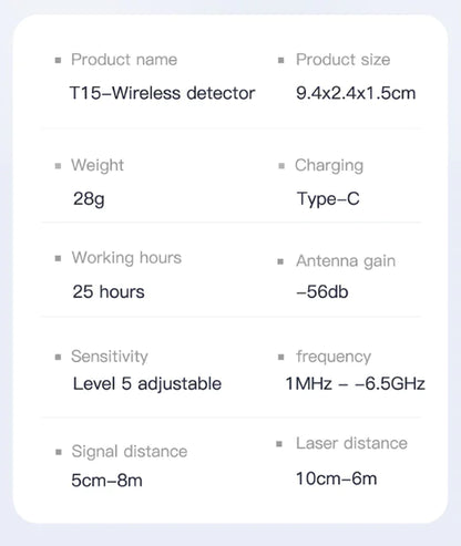 Style Loft Collection SecureStyle Hidden Camera and Audio Recorder Detector