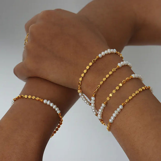 Style Loft Collection Copper and Pearl Bracelet
