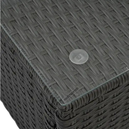 Style Loft Collection Rattan & Tempered Glass Patio Set