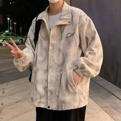 Style Loft Collection Sinai Corduroy Letter Print Jacket