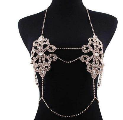 Style Loft Collection Crystal Glass Body Chain