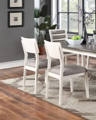 Style Loft Collection Modern Two-Tone Dining Chairs with Cushion Set