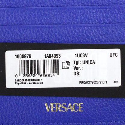 Style Loft Collection x Versace Virtus Royal Blue Slim Leather Card Case Wallet