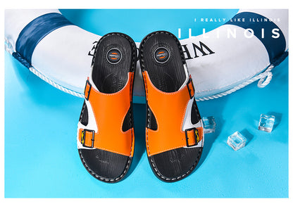 Style Loft Collection LoftLab Avelure Beachcruiser Leather Slippers