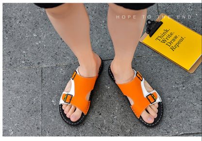 Style Loft Collection LoftLab Avelure Beachcruiser Leather Slippers