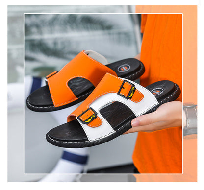 Style Loft Collection LoftLab Avelure Beachcruiser Leather Slippers