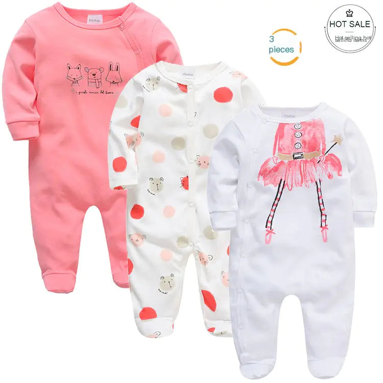 Style Loft Collection BabyStyle Charlette Haute 3-Piece Long Sleeve Onesies