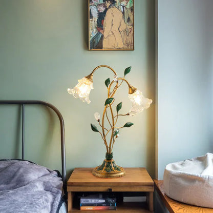 Style Loft Collection Budding White Tulips Lamp