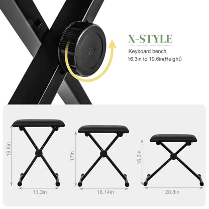 Style Loft Collection StudioLoft 61-Key Electronic Piano Set