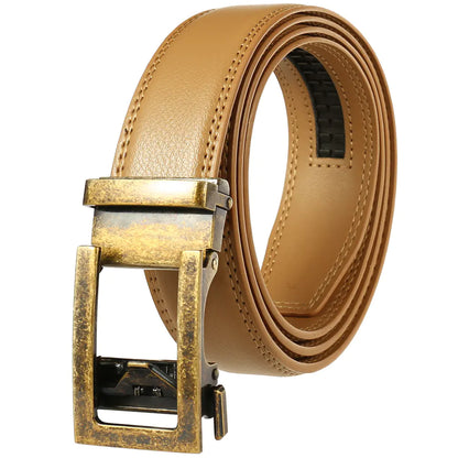 Style Loft Collection 1853 Ranch Genuine Leather Automatic Buckle Belt